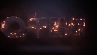 火焰燃烧入场展示logo模板视频的预览图